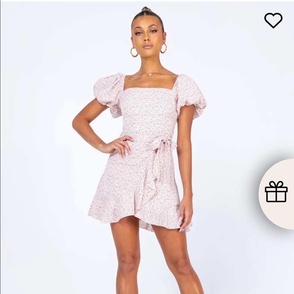 Pink Floral Princess Polly dress